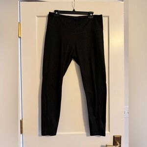 EUC! Old Navy CozyCore (Fleece lined) Green-Black Leggings, XL Petite